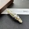 Pinza para el Cabello de Perlas de Alta Gama Estilo Coreano para Mujer, Pinza de Resorte, Pinza para Flequillo Estilo Francés, Accesorio Versátil y Elegante para el Cabello