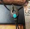 Collar con Colgante de Águila Corbata Bolo Turquesa Retro Accesorios Modernos para Hombre Collar Camiseta Corbata Bolo Estilo Americano