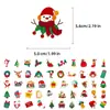 Pegatinas de Navidad, Campanas de Aspecto Elevado, Calcetines de Muñeco de Nieve, Pegatinas de Papá Noel, Materiales para Manualidades DIY, Pegatinas Creativas