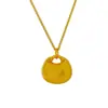 Clásico Pepita de Oro Gordita Fortuna Monedero Pequeño Collar Colgante Pepita de Oro Gordita Bolsa con Cierre Collar Linda para Mujeres