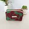 Bolsa de Lápices Repujada Literaria Retro Estudiante Gran Capacidad Bolsa de Papelería Estéreo Portátil Bolsa de Cosméticos Cosméticos Bolso de Mano para Mujer
