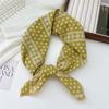 68 Algodón y Lino Estilo Coreano Pañuelo Cuadrado Pequeño para Mujer Primavera y Otoño Versátil Suave Transpirable Protección para el Cuello Pañuelo Fino Decorativo Pañuelo Pequeño