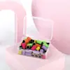 Paquete de 50 anillos de lija de color para uñas uñas pulidas no contienen anillo de lija El color de la varilla la malla se puede combinar de cualquier manera