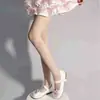 Meias de Seda Jacquard Borboleta, Alta Transparência, Estilo Puro e Sedutor, Renda, Doce, Meia-Calça Anti-Puxões, Ultra-Fina, Modeladora, Meias Base com Sensação de Pele Nua