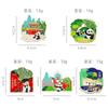 Pegatinas para refrigerador de Sichuan, Chengdu, base de pandas gigantes, palacio Qingyang, templo Wuhou, recuerdos turísticos, pegatinas magnéticas del callejón Kuanzhai