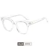 Gafas Retro Cuadradas Anti Luz Azul para Mujer, Gafas Lisas de Moda, Monturas Unisex de Prescripción a la Moda