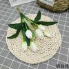 Venta al por mayor de flores artificiales de punto 7 Tulipán boda exterior paisajismo ingeniería decoración flor falsa comercio exterior ramo artificial