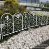 Cerca de jardim de ferro forjado transfronteiriça, suporte para flores de pátio, suporte para escalada de rosas e clematis, suporte para plantas