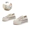 Zapatos de Lona de Dos Vías 2026 Verano Nuevos Tenis de Suela Gruesa para Personas Menudas, Zapatos Deportivos Casuales que Aumentan la Altura, Zapatos Blancos Versátiles