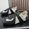 Versión de Piel de Vaca Marrón Maillard Zapatos de Entrenamiento Alemanes Estilo Retro Old Money para Mujer Zapatos Deportivos Casuales con Cordones Zapatos Individuales
