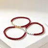 Novo Bracelete de Arroz de Sete Grãos Bênção Cinábrio, Retro Nova Cultura Tradicional Chinesa Artesanal Popular Joias Pulseira Atacado