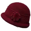 Chapéu de outono e inverno com veludo extra quente para mães de meia-idade e idosos, mulheres, avós, senhoras idosas, proteção contra o frio, proteção para as orelhas, chapéu de lã tricotado