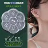 Set de Aretes de Resina Transparente para Mujer, Postes Invisibles Planos Antialérgicos, Clavos para Perforaciones de Oreja, Aretes de Poste para Oreja, Aretes para Hombre
