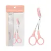 Tijeras para depilar cejas Chuanqier con peine y recortador para cejas, set de herramientas con pinza pequeña y cuchillo para recortar cejas, set completo para mujeres