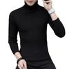 Suéter de Cuello Medio para Hombre Otoño e Invierno 2025 Nuevo Camiseta Básica Color Sólido Moderno Atractivo Suéter de Punto Venta al por Mayor