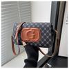 Bolso Retro de Estilo Coreano para Mujer 2025 Nueva Moda Estampado Hombro Axila Portátil Pequeño Bolso Cuadrado Casual Personalizado Bandolera