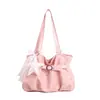Bolsa Casual franzida única para axila para mulheres 2026 Verão Nova Moda Bolsa de mão Tote Bolsa de ombro de grande capacidade