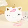 Bolsa de mensajero de peluche de unicornio linda estilo coreano bolsa de princesa de dibujos animados para niños bolsa de hombro para niños y niñas monedero para niños