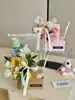 Caja Tote para Café, Caja para Flores, Portavasos de Papel Kraft, Caja de Empaque para Arreglos Florales, Caja de Regalo para Ramo de Flores, Empaque de Caja para Flores, Caja para Té de Leche