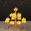 Suministro Directo de Portavelas de Aceite de Mantequilla de Aleación, Lámparas de Siete Estrellas, Candelabros Domésticos de Aleación, Portavelas de Siete Niveles, Venta al por Mayor