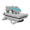 Máquina de prensa térmica pneumática com cabeça oscilante para transferência térmica de camisetas, impressão, aplicação de strass e transferência térmica de vestuário