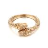 Anillo de Acero Inoxidable de Serpiente Espíritu Animal de Club Nocturno Joyería Moderna Europeo y Americano Dominante Serpiente Retro Punk Anillo para Hombre y Mujer