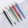 Caneta Esferográfica Ecológica Inovadora Tubo de Papel Madeira de Bambu Bola de Metal com Refil Retrátil, Caneta de Presente Promocional, Personalizável com Logo, Caneta de Metal Tubo de Alumínio
