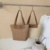 Bolso Tote Transfronterizo Modelo Nuevo 2026, Bolso Tejido a Mano Simple de Gran Capacidad, Bolso de Hombro para Vacaciones en la Playa