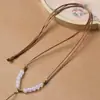 Corda de couro encerado básica versátil, adequada para pulseiras culturais e de colecionador, pingentes e colares, cor sólida, fosca, resistente ao desgaste e ajustável