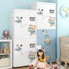 Guarda-roupa Infantil de Desenho Animado Armário de Armazenamento de Roupas de Bebê Armário de Armazenamento Doméstico Guarda-roupa de Pendurar para Quarto Plástico Espessado Armário Simples