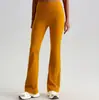 Pantalones de Pierna Ancha Acampanados Estilo Europeo y Americano, Ajustados, Sensación de Segunda Piel, Pantalones de Yoga Levanta Glúteos para Mujer, de Cintura Alta, Ligeramente Acampanados, Pantalones Deportivos Casuales al por Mayor