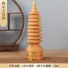 Torre Wenchang Redonda de Madera de Durazno Talla en Madera de Durazno Torre Wenchang de Nueve Pisos Artesanías Mayoreo