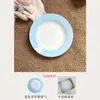 Belleza atemporal - Set de vajilla de cerámica azul con estrella de alta estética para uso doméstico, que incluye un tazón para una persona y un plato para ensalada de verduras