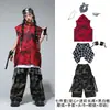 Roupas Infantis Modernas para Street Dance Colete com Capuz para Meninos Conjunto para Performance de Rua Roupas de Performance Hip Hop com Personalidade para Meninas Verão