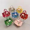 Bolso de Fieltro de Celebridad de Internet, Bolsa de Regalo de Alta Gama, Bolso Tote Pequeño de Fieltro de Dibujos Animados, Bolso de Mano Souvenir de Luna Llena