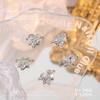 Accesorios Quirky para Uñas en Forma de Corazón, Pedrería para Uñas de Aleación, Pedrería Super Brillante con Incrustaciones de Cristal en Forma de Corazón, Estilo Europeo y Americano Brillante