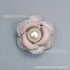 Estilo coreano camelia perla diamantes de imitación tela tridimensional flor de rosa DIY ramillete tocado accesorios para el cabello