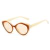 Nuevos Lentes de Sol Retro Ojo de Gato 2025 para Mujer Modernos para Cara Cuadrada Adelgazantes Mismo Estilo Libro Rojo Pequeño Estilo Europeo y Americano Lentes de Sol de Alta Gama