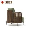 Sillón de Ratán Nórdico para Exterior Sofá Exterior Balcón Patio Villa Jardín Ocio Sofá Doble de Ratán Combinación Muebles