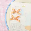 Decoración de Moño Hecho a Máquina con Cuadros y Borde de Encaje de 1 cm Estilo Coreano Accesorios para Calcetines Moño Dulce y Fresco