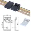 Clip de Riel Estándar Industrial DIN35mm Aleación de Aluminio Clip de Riel Guía C45 Soporte de Abrazadera de Fijación para Montaje en Riel