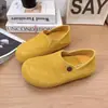 Mocasines Estilo Retro para Mujer, Nuevo Modelo Primavera y Otoño 2026, Ante Puntera Ancha Planos de Dos Vías Casuales Slip-On