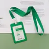Youhe 6075/6076 Juego de identificación, tarjeta transparente doble, cordón para identificación, tarjeta de trabajo, cordón para identificación, cordón para colgar, impresión