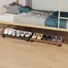 Zapatero Móvil Debajo de la Cama con Ruedas, Bandeja para Zapatos Hueca Transpirable, Estante de Almacenamiento Debajo de la Cama para Dormitorio para Tenis y Pantuflas