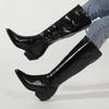 Botas em Estoque Botas Femininas Europeias e Americanas Outono e Inverno 24 Botas da Moda Preto Sexy Cordão Emagrecedoras Clássicas Versáteis