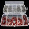 Venta al por mayor de fábrica níquel negro níquel rojo anzuelo 51 traje Luya anzuelo crank anzuelo para cebo blando anzuelo Luya anzuelo crank de vientre ancho juego