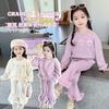 Conjunto Infantil 2026 Primavera Novo Estilo para Crianças Maiores, Algodão Design Casual Conjunto de Duas Peças, Novidades da Primavera
