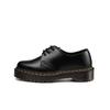 Zapatos Plataforma Bajos 3 Agujeros con Punta Abierta y Perlas 1461Quad Estilo Británico Zapatos Individuales Suela Gruesa Aumentadores de Altura Unisex Zapatos Mary Jane