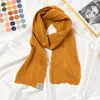 Bufanda Corta de Lana Hueca Estilo Coreano para Mujer Otoño e Invierno Bufanda de Lana Tejida Caliente de Moda Bufanda de Estudiante