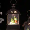 Lampião de vento de Natal atacado Iluminação de feriado de Natal Decorações de atmosfera Feliz Natal